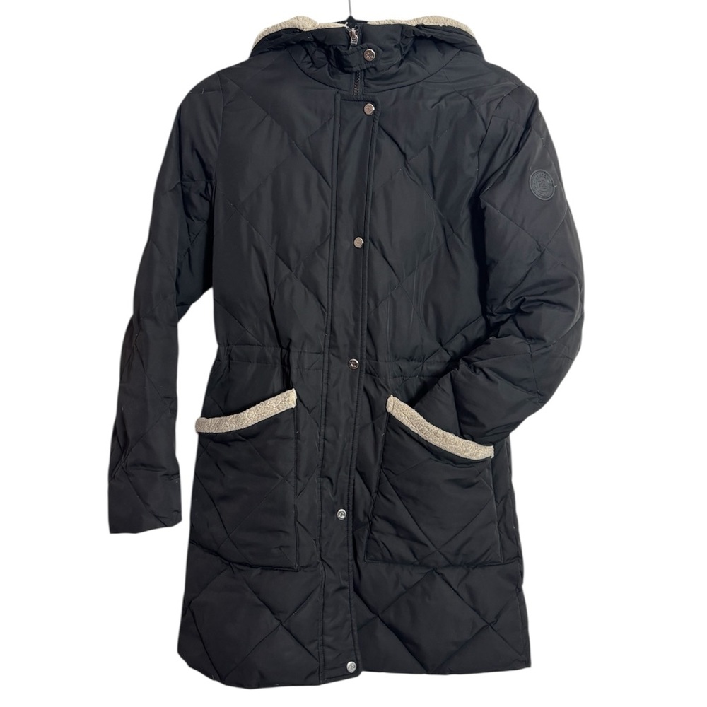 Lauren Ralph Lauren woman’s black quilted hooded coat